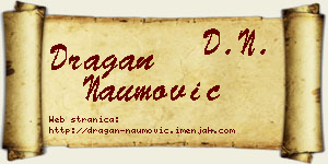 Dragan Naumović vizit kartica